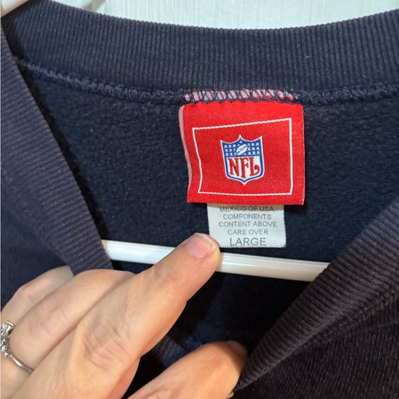 NFL Chicago Bears Navy and Orange Crewneck Sweater - Picture 5 of 7